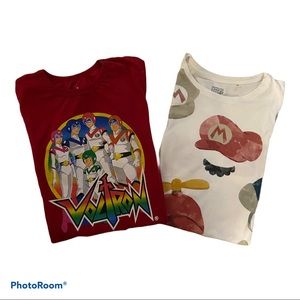 Voltron & Mario Nintendo Women’s T-shirt Bundle